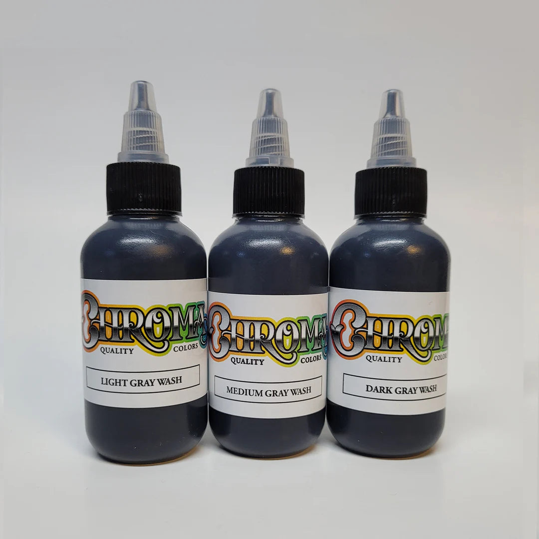 3 Bottle Gray Wash Set 4oz - Chroma Ink