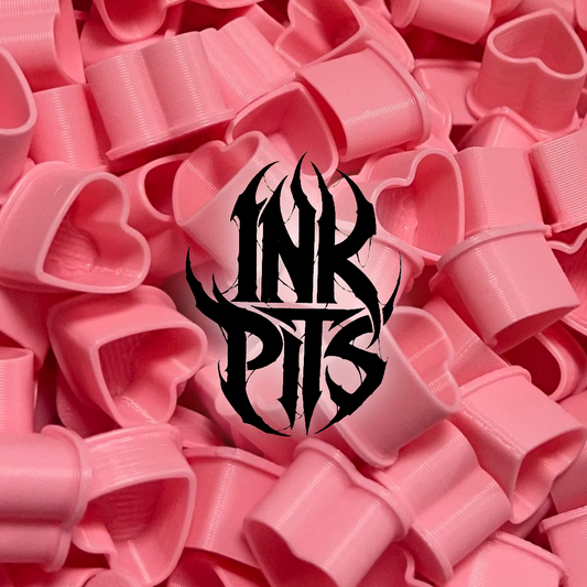 Ink Pits Heart Ink Caps - Bag of 100