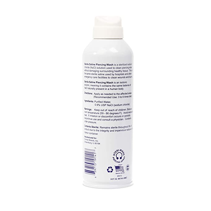 Steri-Wash Sterile Saline Piercing Mist - 8.0oz (12) Per Case