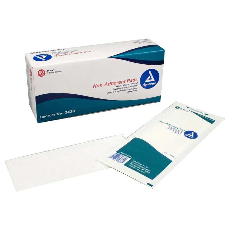 Dynarex Non-Adherent Pads 3”x8”