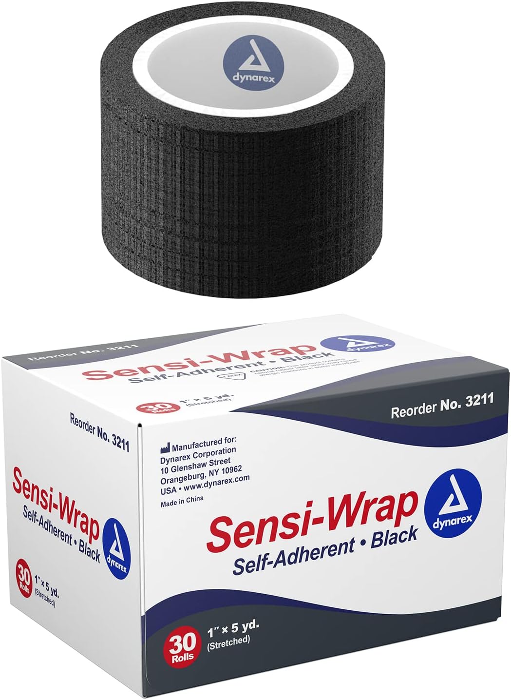 Dynarex Sensi Wrap 1” x 5 yd. - Black