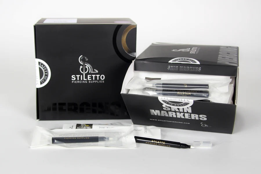 Stiletto Sterilized Disposable Single Use Markers - (Box of 100)