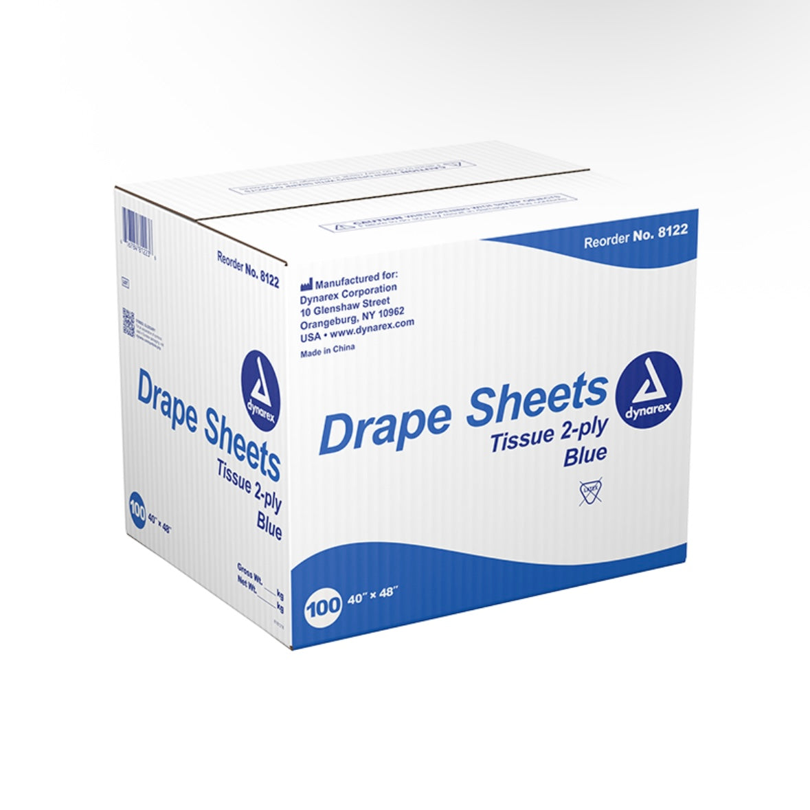 Dynarex Drape Sheet 40”x90” - Blue