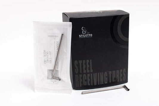 Stiletto Sterile Steel Pre-bent Receiving Tubes