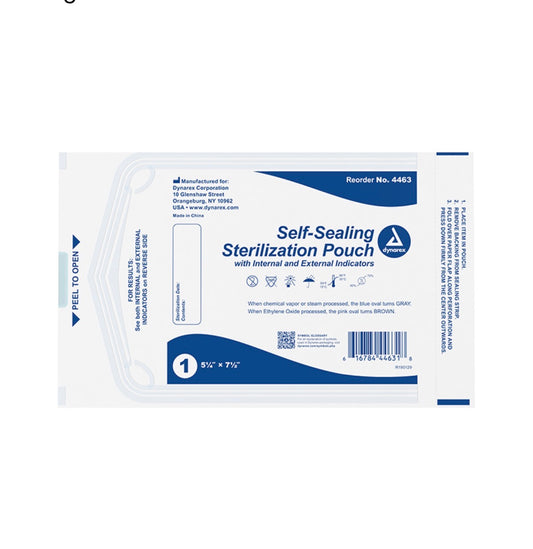 Self-Sealing Sterilization Pouches - 5.25” x 7.5”