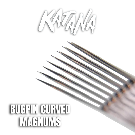 SALE- Bugpin Curved Magnum #10 / KATANA Needles On Bar