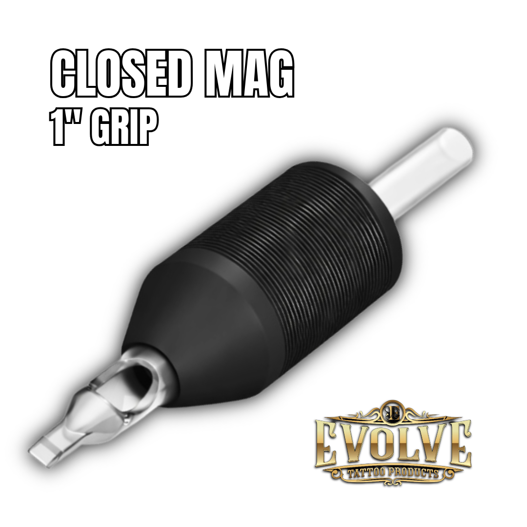 Closed Magnum 1” Grip / Disposable Tattoo Tubes