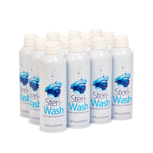 Steri-Wash Sterile Saline Piercing Mist - 8.0oz (12) Per Case