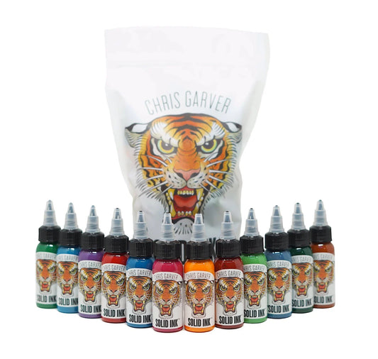 Chris Garver 12 Color Set 1oz - Solid Inks