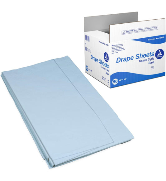 Dynarex Drape Sheet 40”x90” - Blue