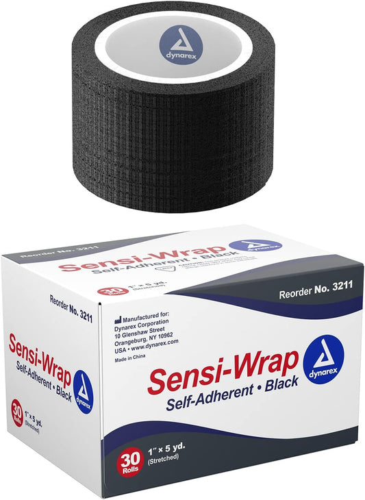 Dynarex Sensi Wrap 1” x 5 yd. - Black