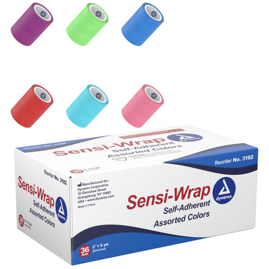 Dynarex Sensi Wrap 2” x 5 yd. - Rainbow