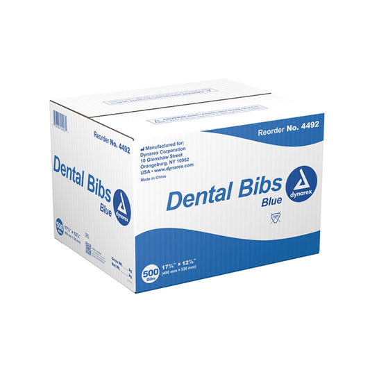 Dynarex Blue Lap Cloth Bibs