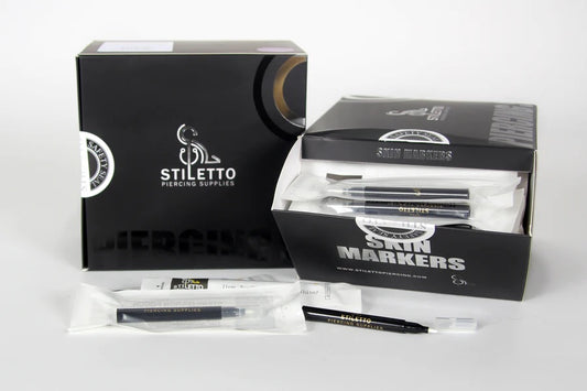 Stiletto Sterilized Disposable Single Use Markers - (Box of 100)