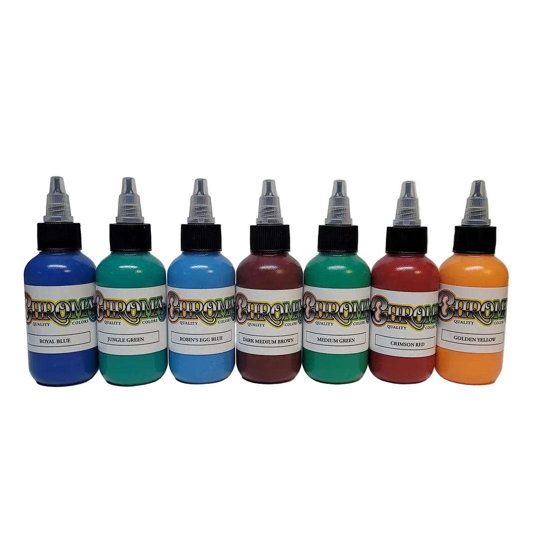 7 Bottle Old School Color Set 2oz