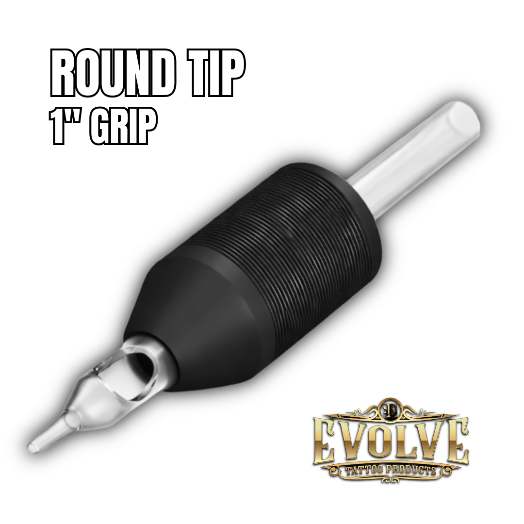 Round Tip 1” Grip / Disposable Tattoo Tubes