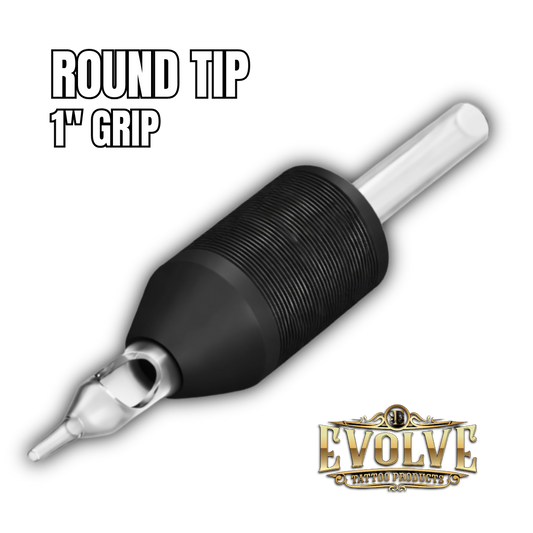 Round Tip 1” Grip / Disposable Tattoo Tubes