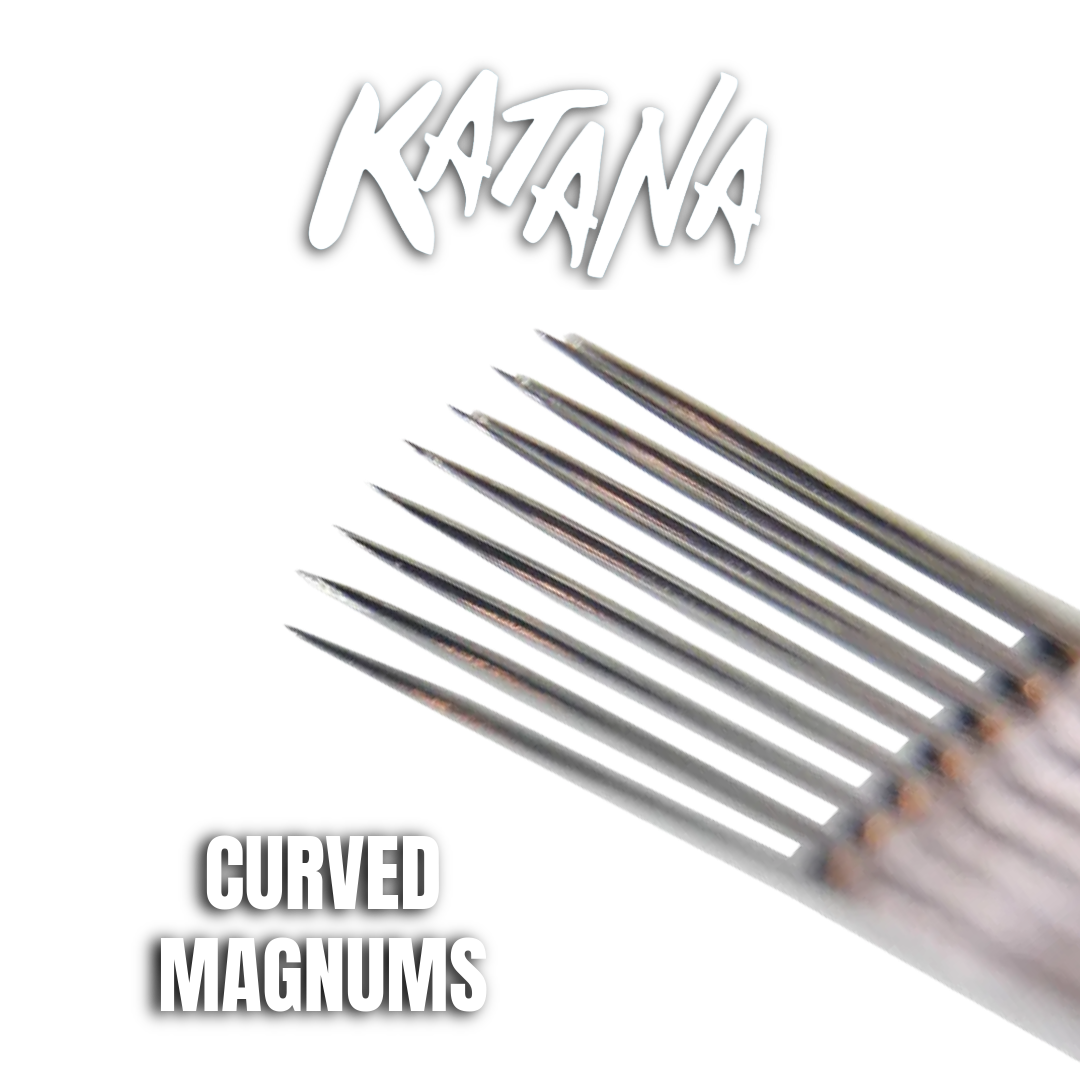 Curved Magnum / KATANA Needles On Bar