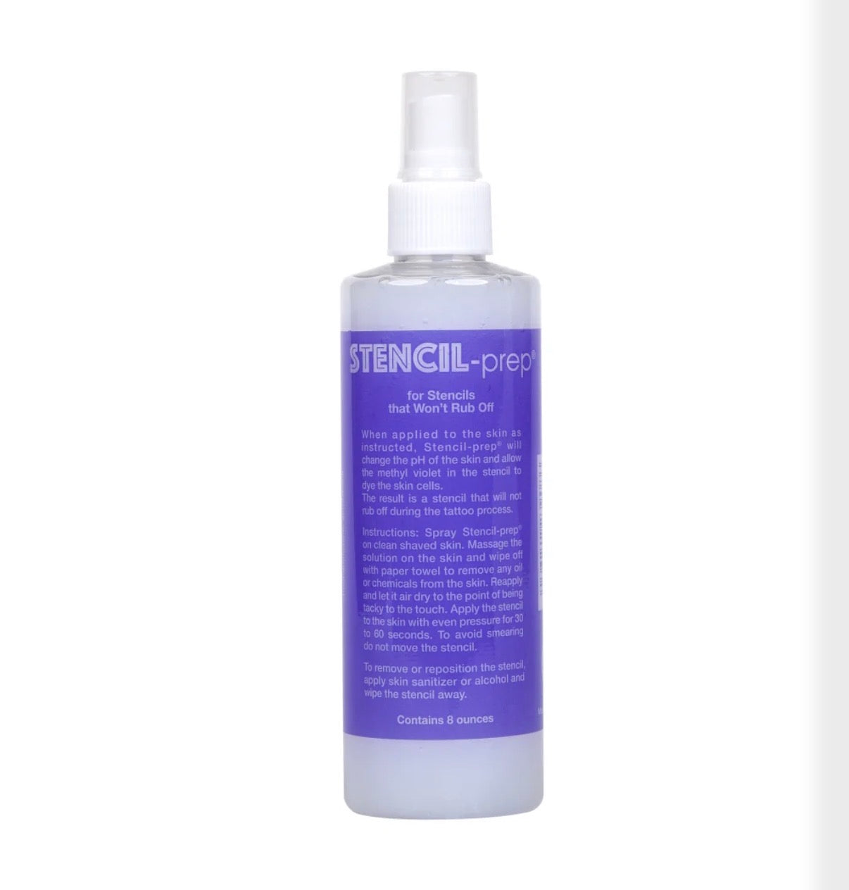 Inkjet Stencil Prep - 8oz Spray Bottle