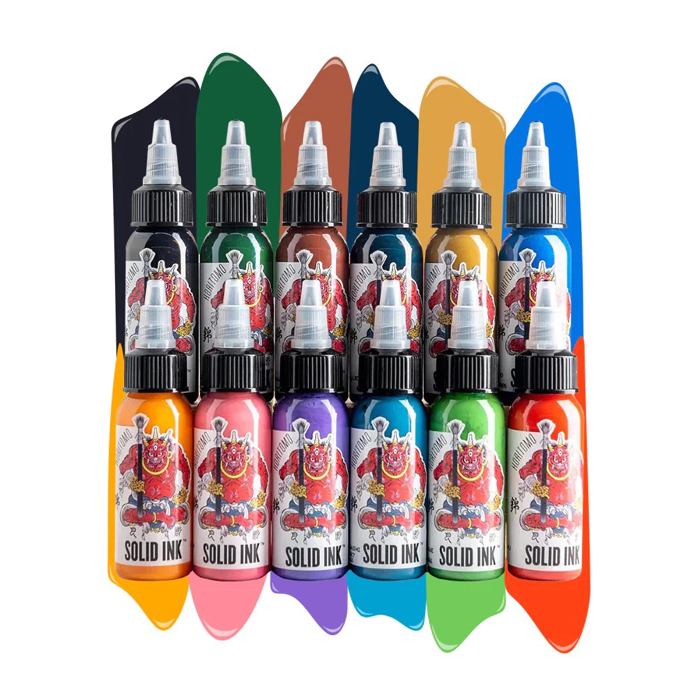 Horitomo 12 Color Set 1oz - Solid Inks