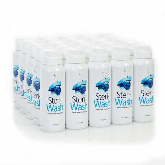 Steri-Wash Sterile Saline Piercing Aftercare Spray - 3oz (25) Per Case